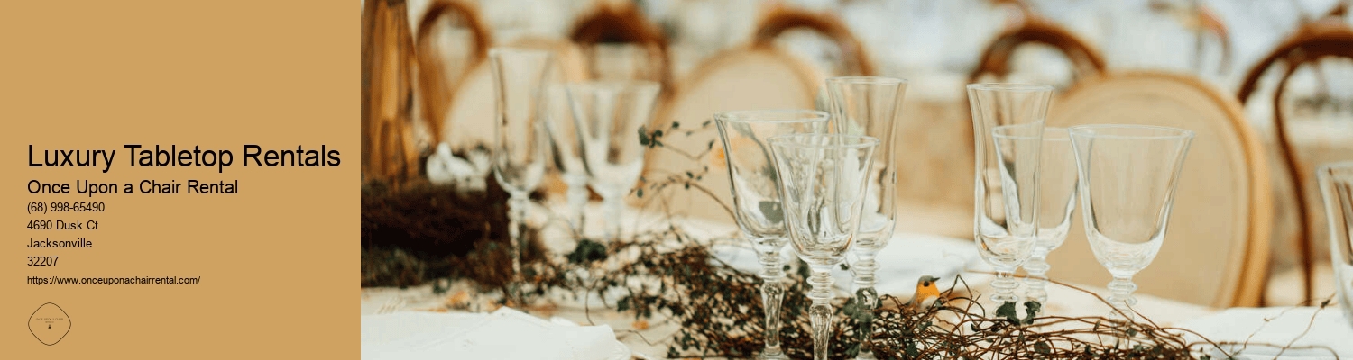 Luxury Tabletop Rentals