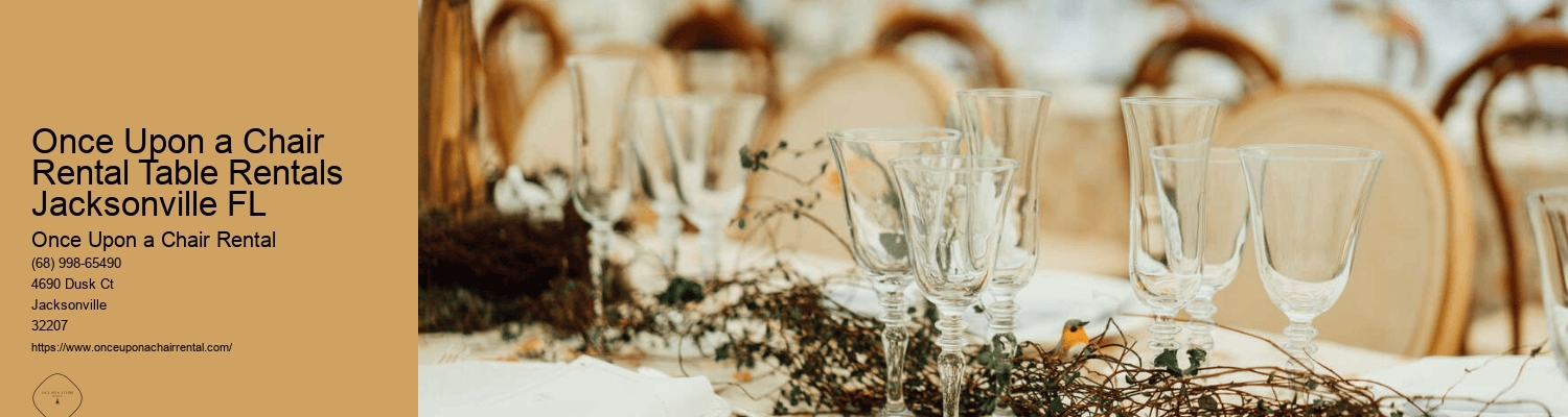 Once Upon a Chair Rental Table Rentals Jacksonville FL