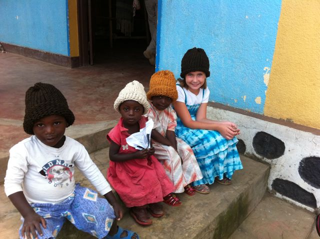 ellie with kids