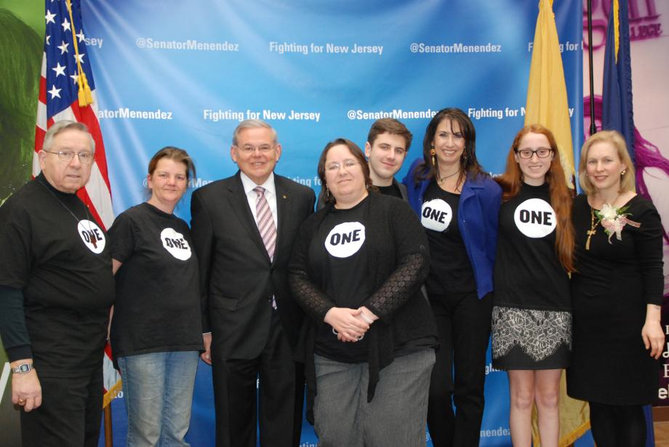Celebrating trailblazing women with Senators Menendez and Gillibrand