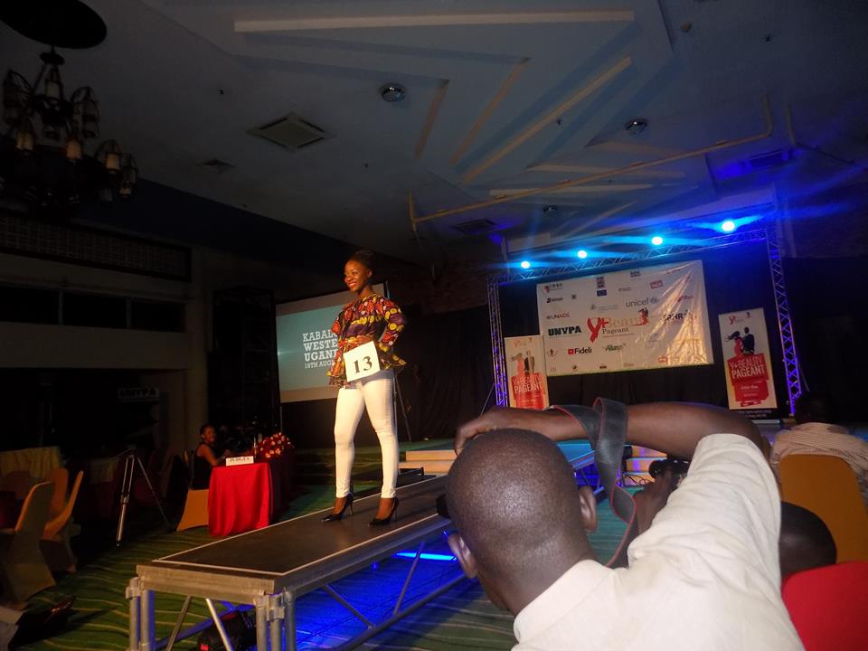 Robinah at the Miss Young Positive Beauty Pageant.