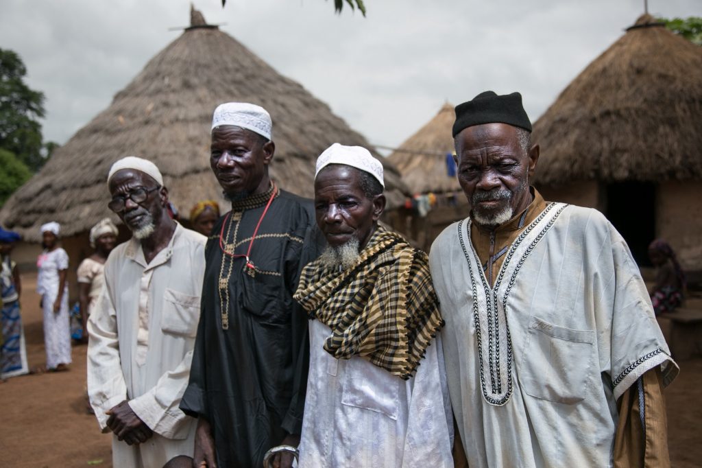 Community leaders in Yereweliah, Guinea.