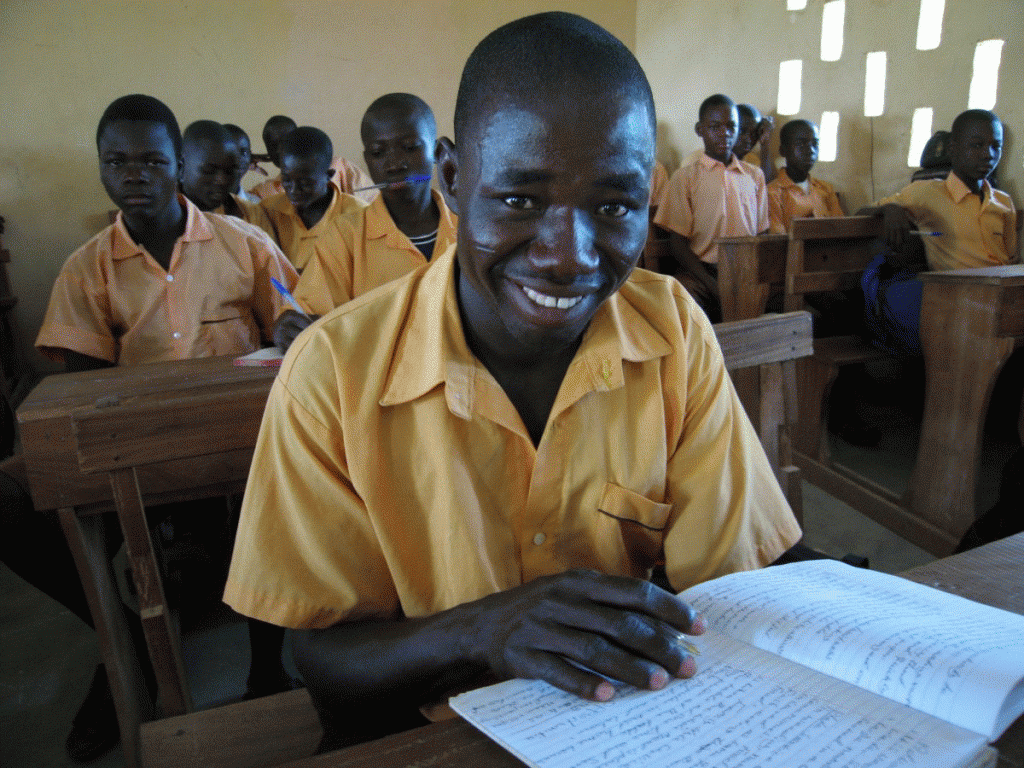 Azoko used his wages to put himself through school. (Photo credit: Blessing Basket)