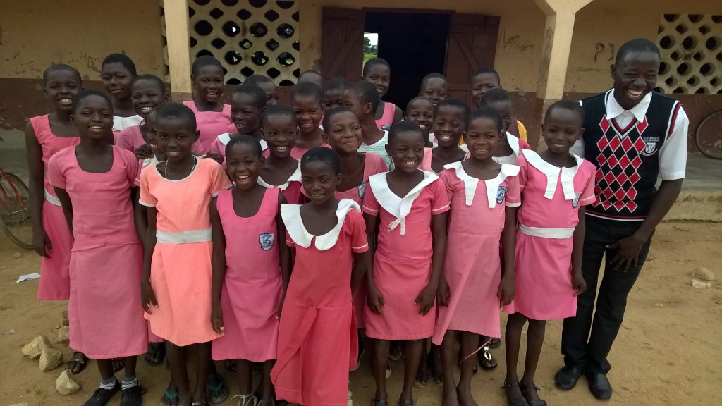 Azoko is now a teacher in the town where he grew up. (Photo credit: Blessing Basket)