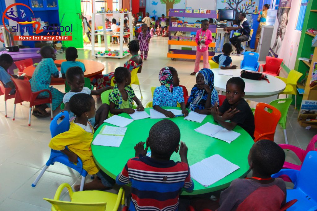Kids between the ages of 2 and 7 study in the Slum2School Early Development Centre.