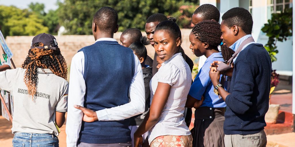 Students in Livingstone, Zambia. (Photo credit: Jonx Pillemer)