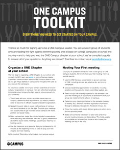 ONE Campus Toolkit