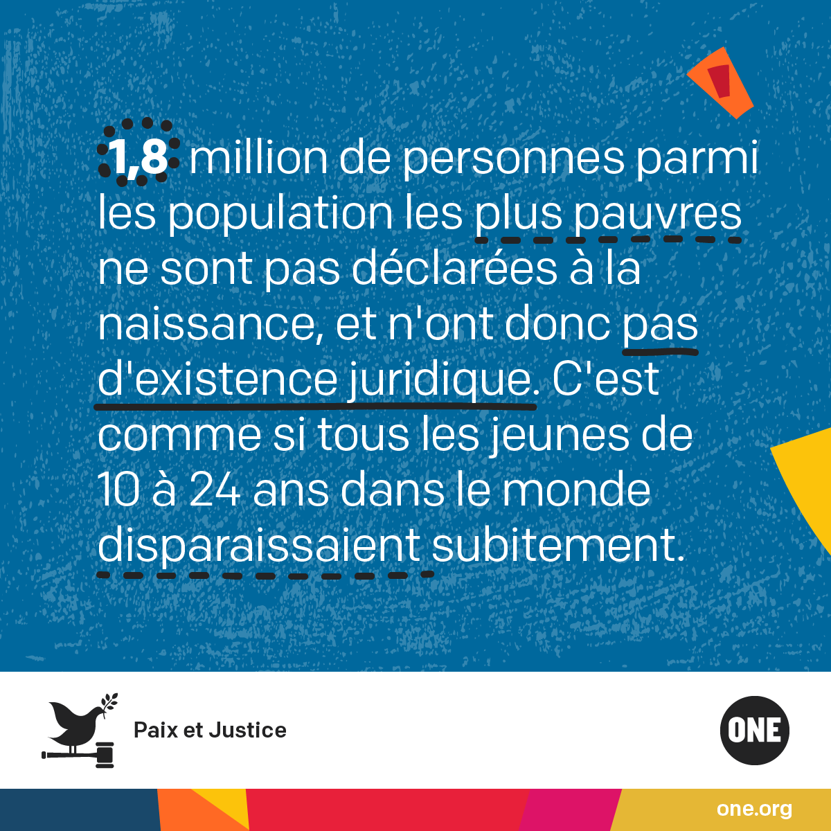 Paix et justice ONE