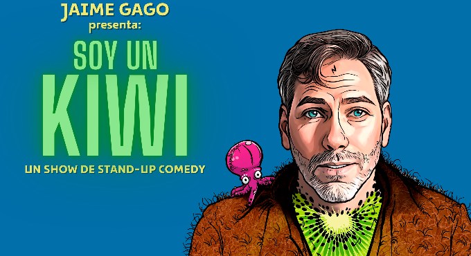 Cartel del monólogo Soy un kiwi de Jaime Gago