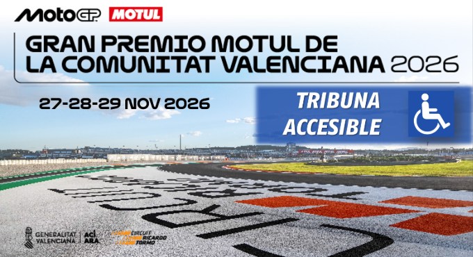 TRIBUNA ACCESIBLE - GRAN PREMIO C. VALENCIANA 2026