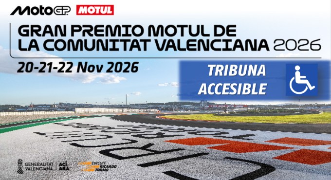 TRIBUNA ACCESIBLE - GRAN PREMIO C. VALENCIANA 2026