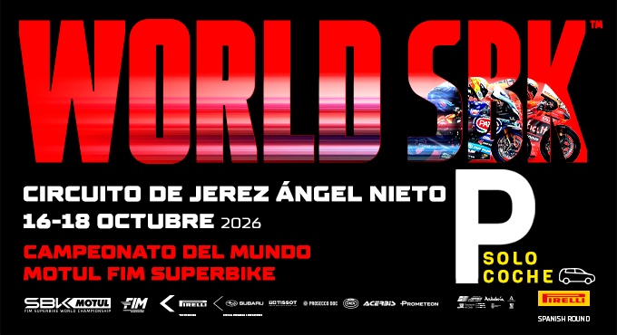  WSBK Parking Coches 2026 - Abono 3 días