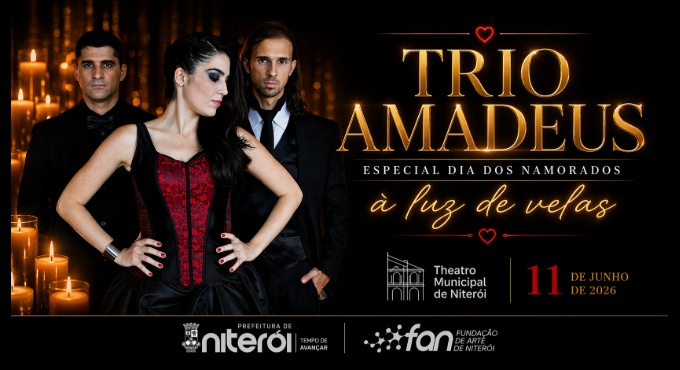 Trio Amadeus à luz de velas