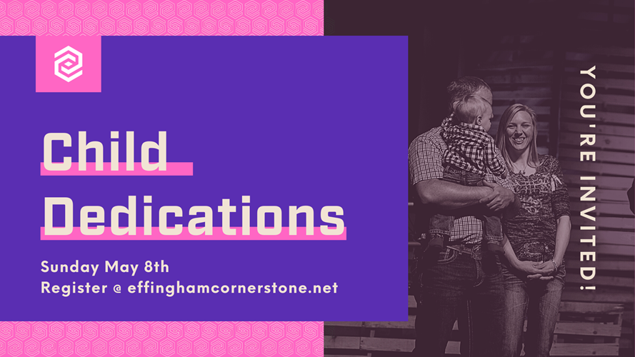 Child Dedication Cornerstone Church