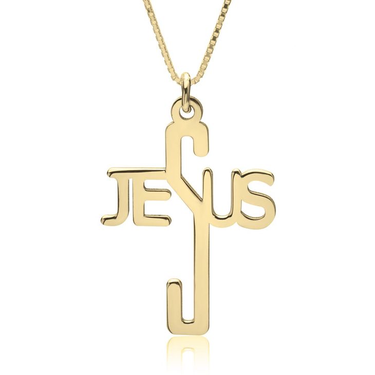 Collar de Cruz con el Nombre de Jesús