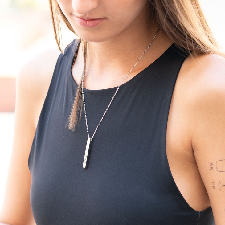 Collar de Barra Grabado 3D  