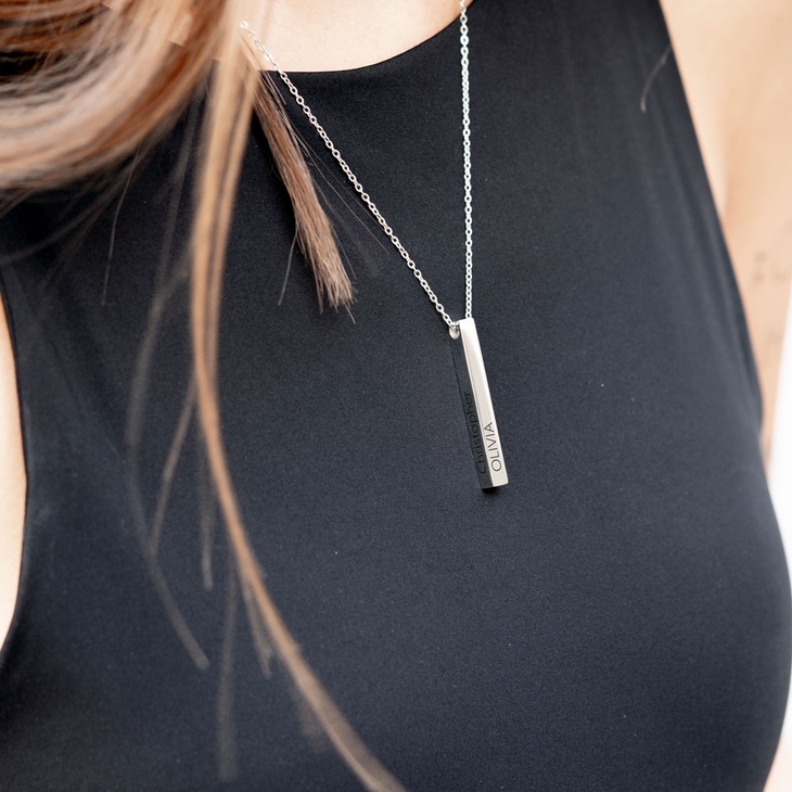 Collar de Barra Grabado 3D  