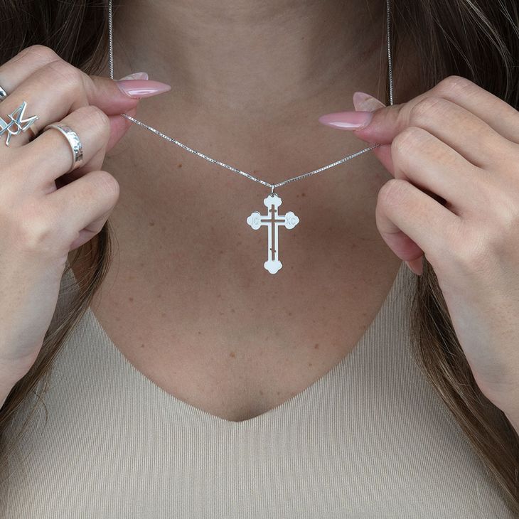 Collar de Cruz Ortodoxa Griega 