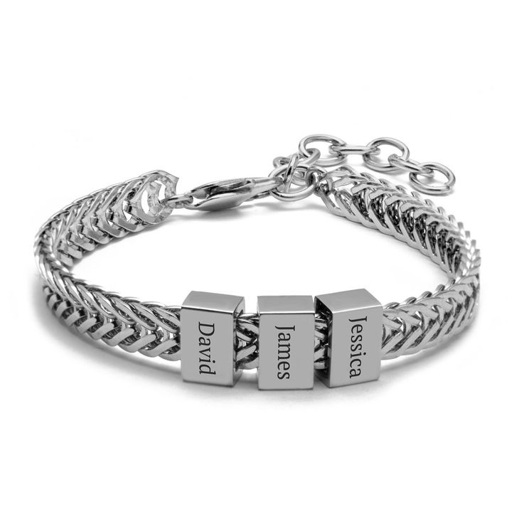 Pulsera grabada con láser para hombre