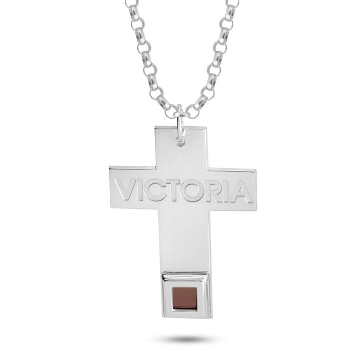 Collar de Cruz Grande Nano Biblia del Nuevo Testamento