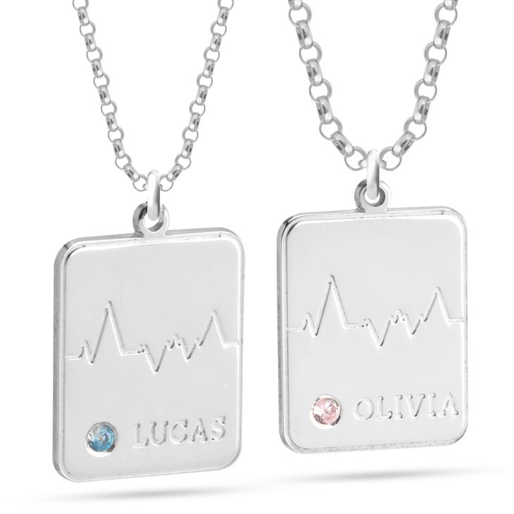 Collares con Piedras de Nacimiento para Parejas