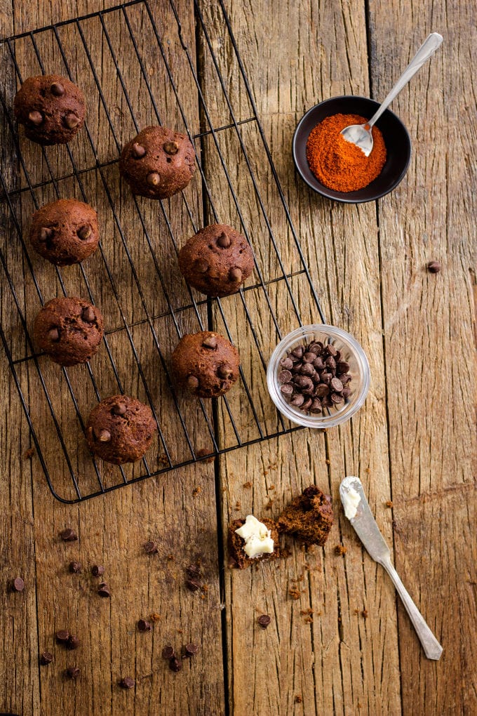 Chocolate Chilli Muffins One Clever Chef