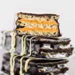 These healthy & homemade kit kat protein bars are easy to make and require only 4 simple ingredients. These extra crunchy, no-bake protein treats are the perfect post-workout snack. They are entirely gluten-free, vegan, dairy-free, egg-free, flourless and nut-free. | www.onecleverchef.com