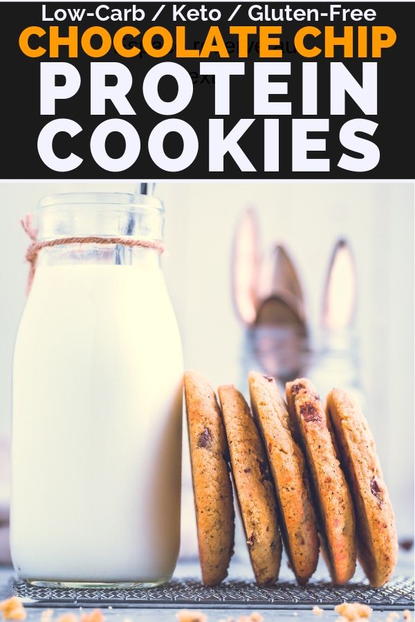 Chocolate Chip Protein Cookies Pin Image