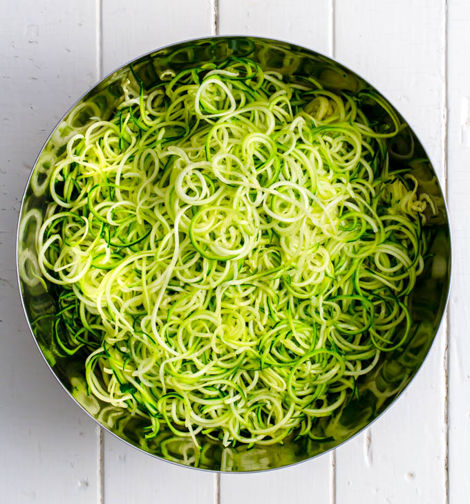 spiralized zucchini