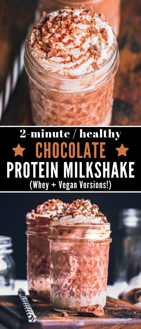 Healthy Chocolate Protein Milkshake5 One Clever Chef