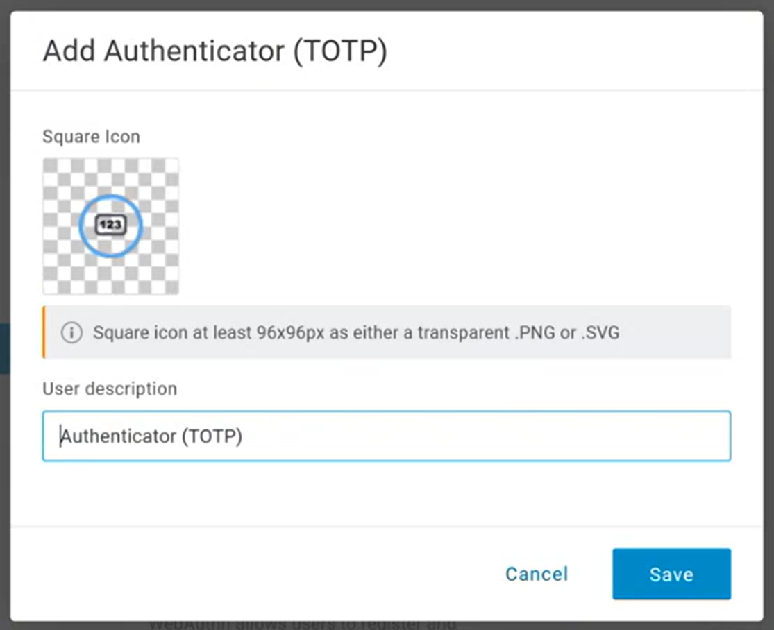 Add Authenticator (TOTP)