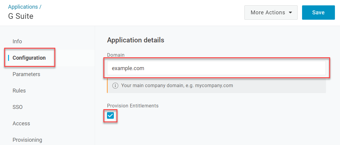 Configuration - Provision Entitlements