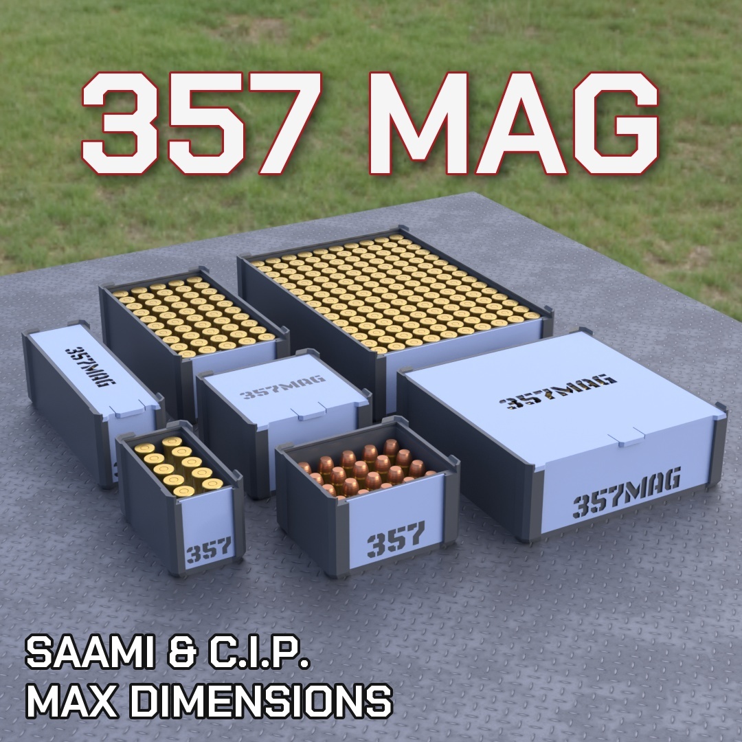 📦 DBOX AMMO BOX 357 MAGNUM AMMUNITION STORAGE 10/20/25/50/100/150 ...