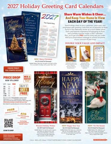 Promotional Greeting Card Calendars