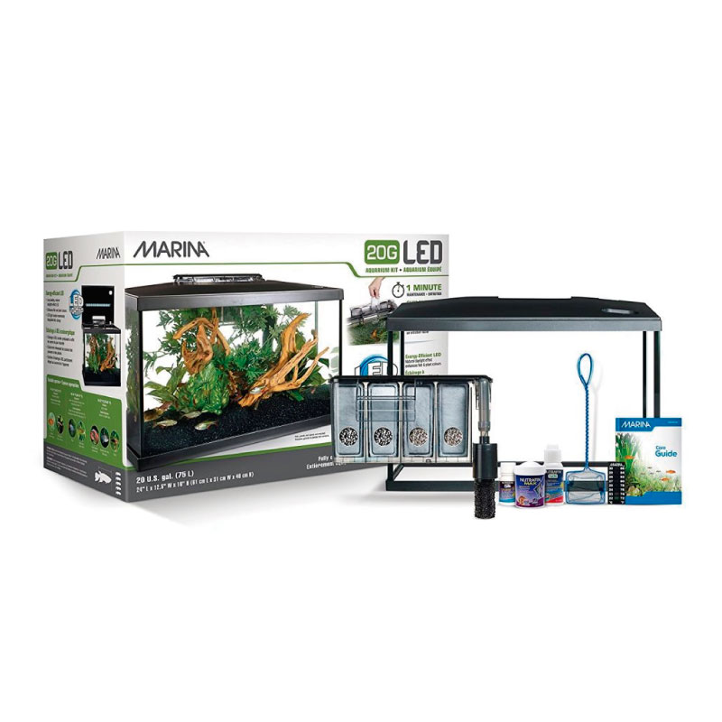 PECERA LED CON KIT AGUARIUM 20 gal