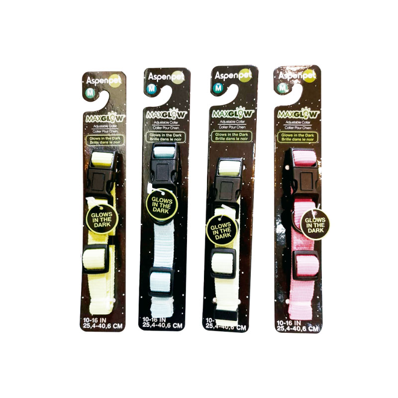 COLLAR AJUSTABLE FLUORECENTE P/ MASCOTA  M
