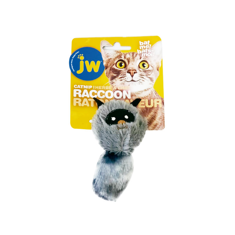 JUGUETE MAPACHE-MONO- PARA GATO