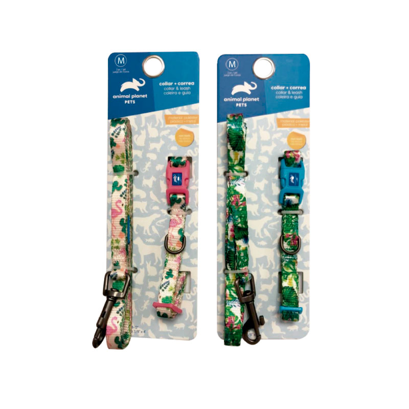 COLLAR + CORREA PARA MASCOTAS (M)