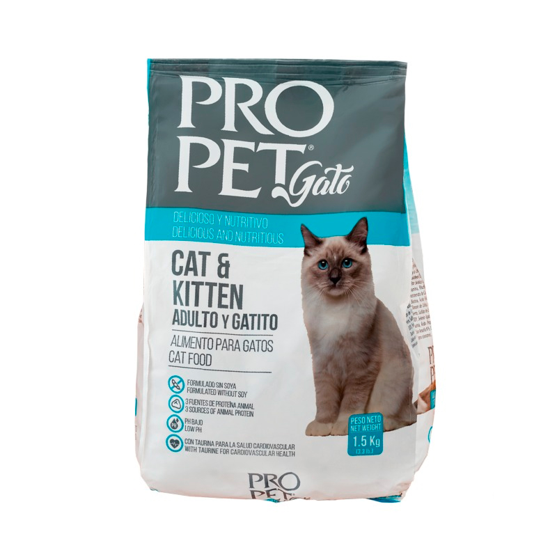 ALIMENTO PRO PET GATO  1.5 Kg