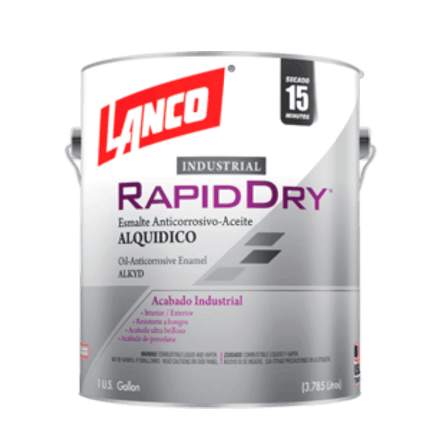 PINTURA ESMALTE RAPID DRY NEGRO 1GL RD3458-4 LANCO