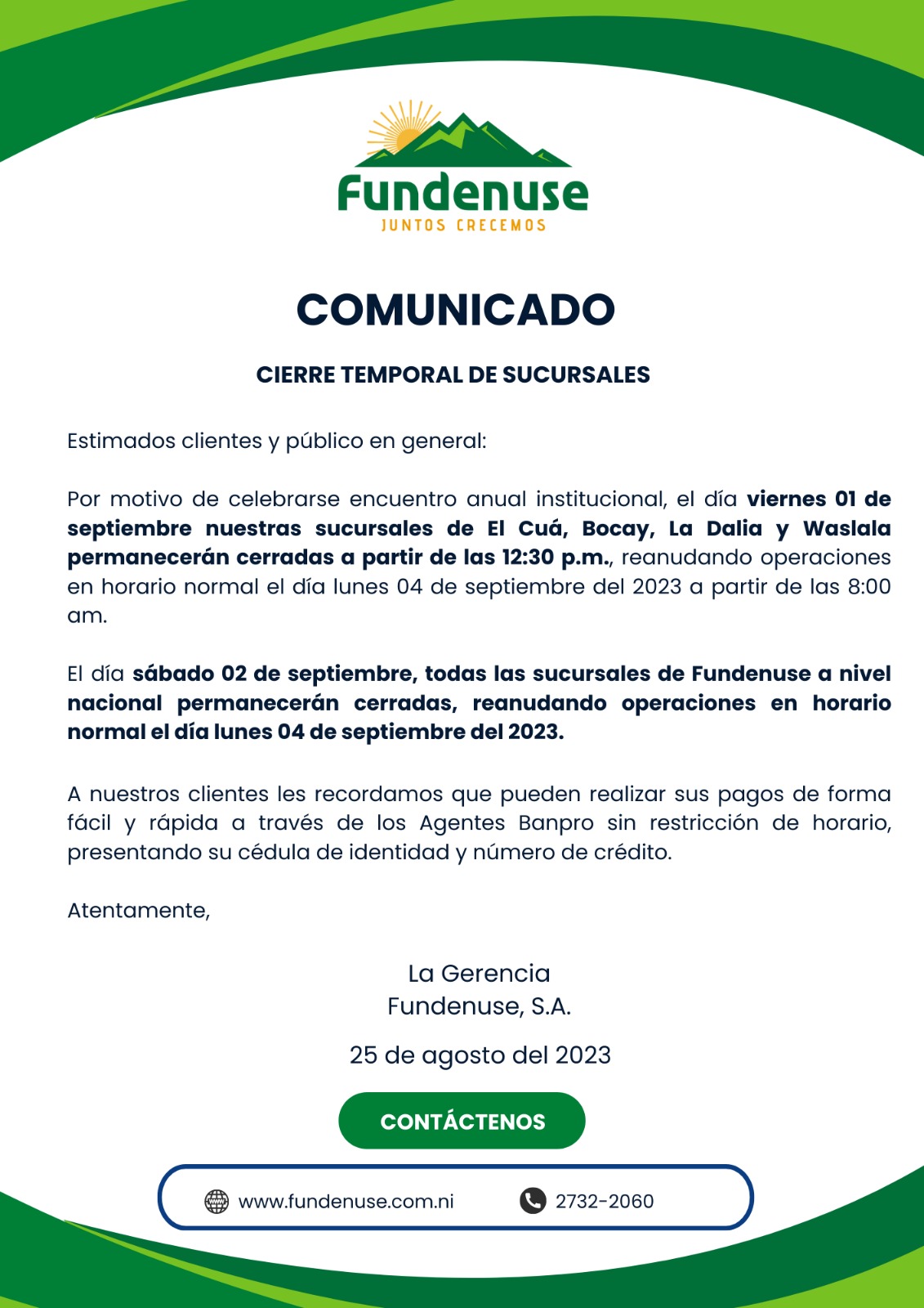Comunicado