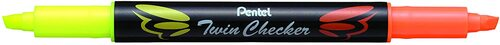 RESALTADOR PENTEL TWIN CHECKER D/PUNTA NJ/AM SLW8-GF