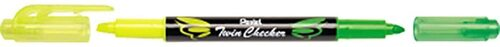 RESALTADOR PENTEL TWIN CHECKER D/PUNTA VD/AM SLW8-GK
