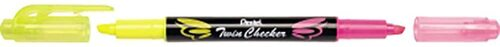 RESALTADOR PENTEL TWIN CHECKER D/PUNTA RD/AM SLW8-GP