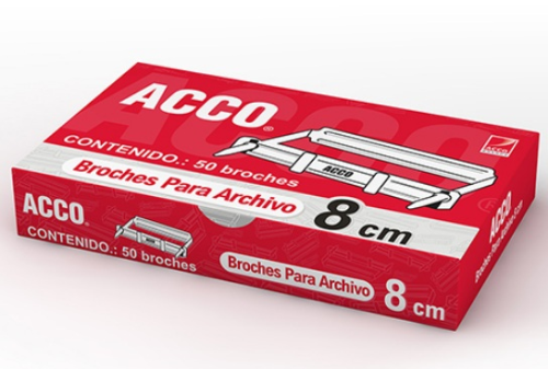 FASTENER METALICO ACCO 8CM CJ-50UD P1580