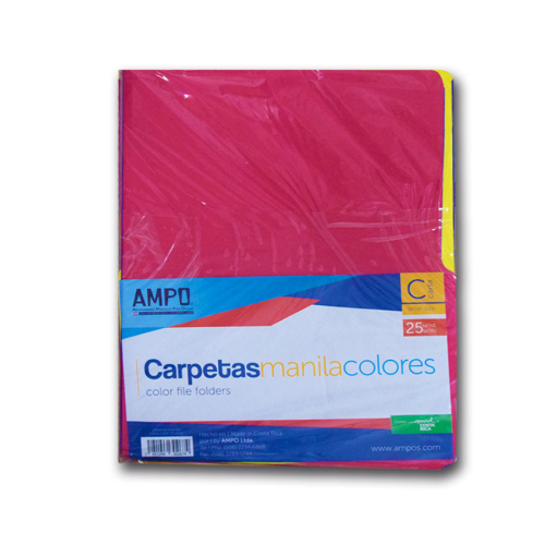 FOLDER AMPO COLORES T/CARTA PQ-25UD