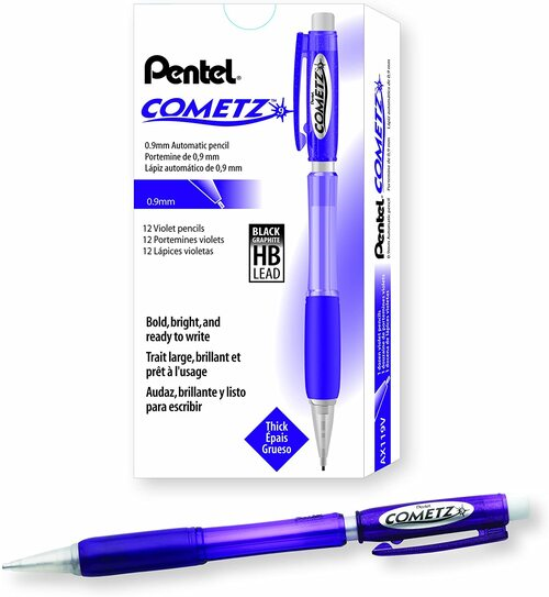 LAPIZ MECANICO PENTEL 0.9 COMETZ VIOLETA AX119-V