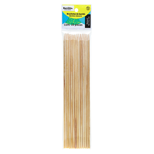 PALITOS BROCHETA BARRILITO PQ-25UD PM2504 4X250 MM