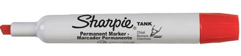 MARCADOR PERMANENTE SHARPIE TANK ROJO P/B 1789879