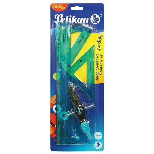 ESTUCHE GEOMETRICO PELIKAN FLEXIBLE MED 5PCS 15540102